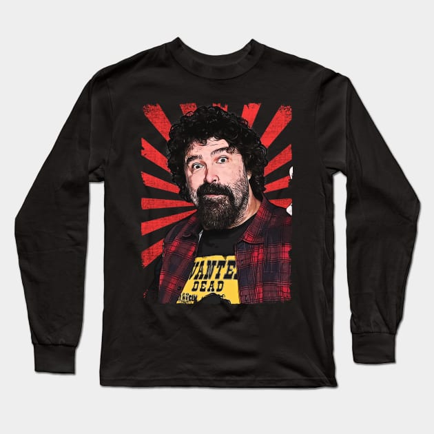 Cactus Jack Wrestling Vintage Fan Art Long Sleeve T-Shirt by Sakonipopart